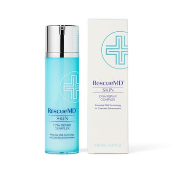 RescueMD Skin DNA Repair Complex bottle and carton packaging